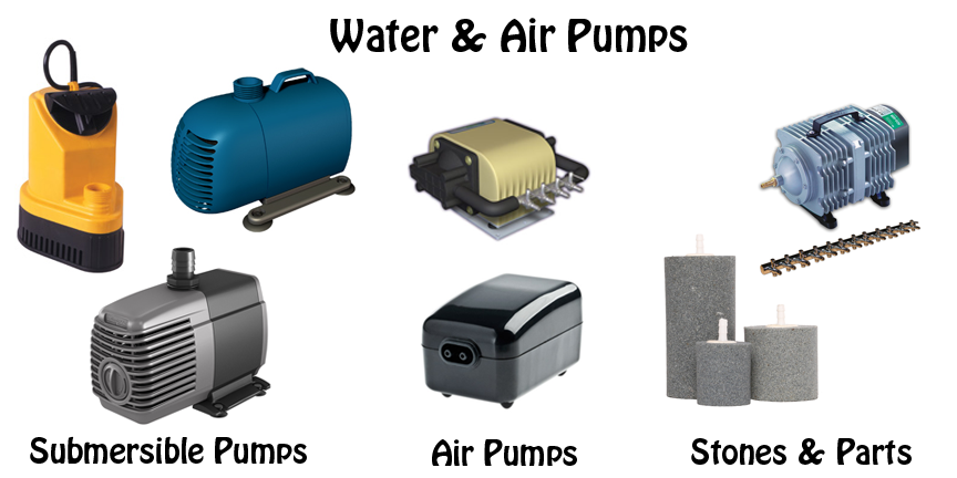 Water & Air Pumps: